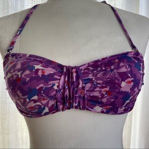 Garnet Hill bandeau bikini size 4 bottom, size 2 top